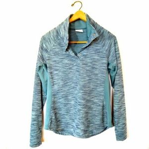 Columbia teal pullover layer large